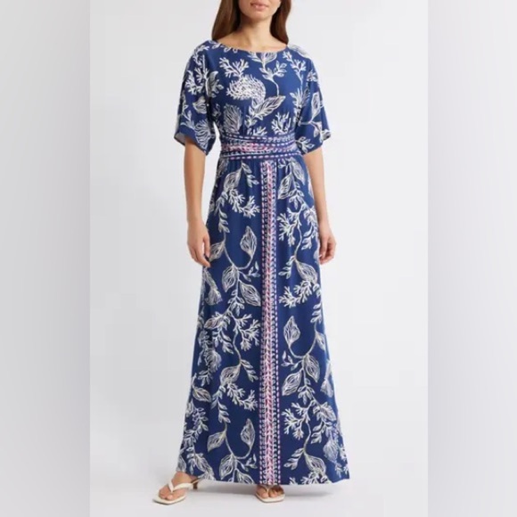 Lilly Pulitzer Dresses & Skirts - Lilly Pulitzer Size Small Reversible Parigi Boat Neck Maxi Dress